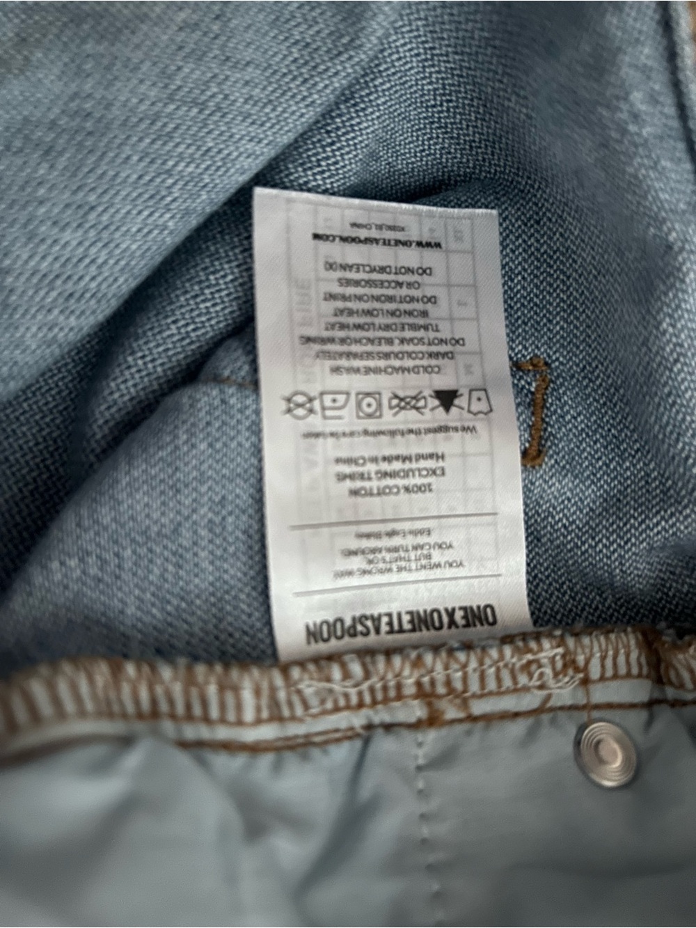 One Teaspoon Jeans Awesome Baggies in Hendrixe Distressed Size 27 Raw Hem - Picture 9 of 10